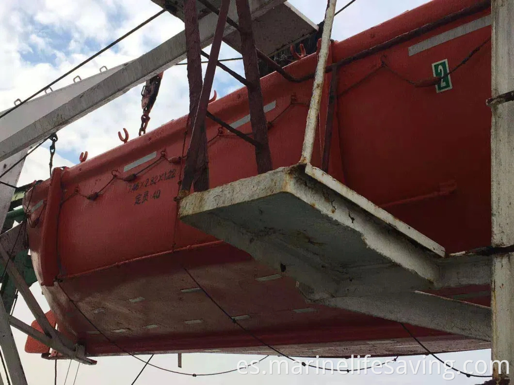 Equipo marino de segunda mano utilizado bote salvavidas de tipo abierto con salvado de bote